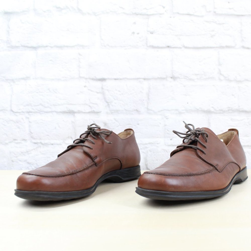 Coach Carleton Brown Leather Lace up Oxford Dress Shoes Size 8 D - Picture 2 of 9